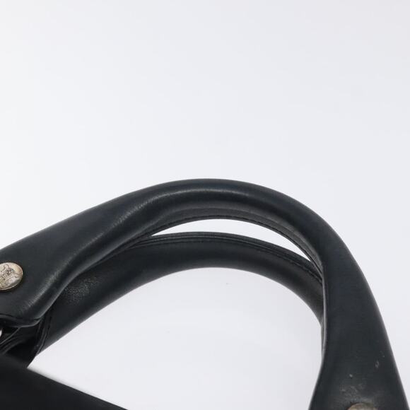 CELINE C Macadam Canvas Boogie Bag Hand Bag Black Silver - Picture 8 of 12